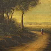 Bernard Denauge (19th century) ‘Lady on the Road’ - 3