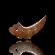 Carved jade figure ‘Animal’, Liangzhu culture