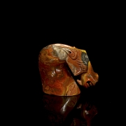 Busto de ágata tallada 