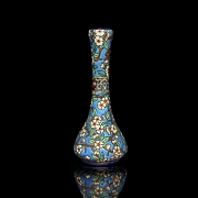 Longwy, glazed ceramic vase ‘Branch in bloom’, 20th century