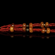 Necklace with amber beads, 20th century