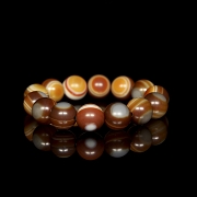 Pulsera de catorce cuentas de ágata, dinastía Liao
