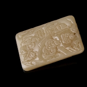 Placa de jade amarillo 