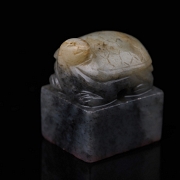 Sello de jade gris de Hetian