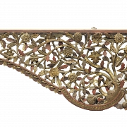 Cubre cortinas de madera lacada 