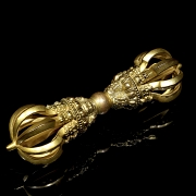 Dorje de bronce dorado, dinastía Qing