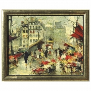 费尔南·克拉韦尔 Fernand Claver（1918-约1961年）《世界主义风景》