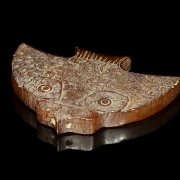 Carved jade figure ‘Bird’, Liangzhu culture