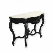 Conjunto de consola y espejo de estilo isabelino, s.XX