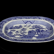 英国陶瓷托盘，“皇家石瓷”，19世纪