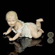 Bebé de porcelana bisqué, Alemania, pps. s.XX