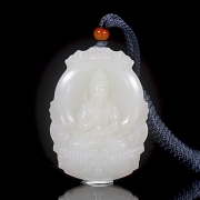 Colgante de jade blanco de Hetian