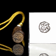 Stone seal ‘Dragon’, Qing Dinasty - 4