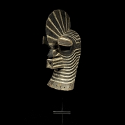 Máscara ceremonial Kifwebe, cultura Songye, R.D. del Congo, s.XX