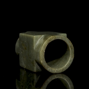 Cong de jade tallado, cultura Qija