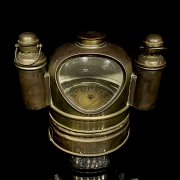 Navigation compass in logbook, early 20th century