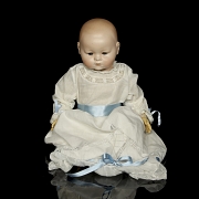 Muñeca de porcelana de carácter Kestner, molde 126, Alemania, c. 1915-1920