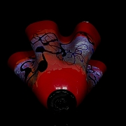 Micheal Nourot (1949-2015) Recipiente de vidrio artístico