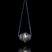 Ancient carved black agate bead