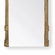 Espejo con aplique de madera tallada, Indonesia, s.XX - 2