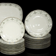 Vajilla en porcelana modelo 