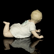 Bebé de porcelana bisqué, Alemania, pps. s.XX