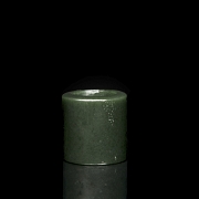 Anillo de arquero de jade verde espinaca, cultura Qijia