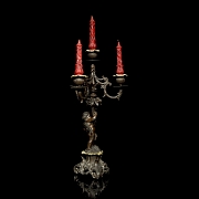 Candelabro de bronce, s.XX - 8