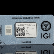 Diamante natural en talla brillante, 0.70 ct, certificado IGI