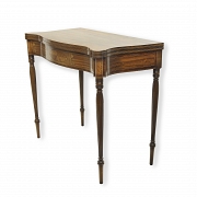 Mesa de juego con incrustaciones estilo Sheraton, EEUU, s.XIX-XX