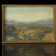 阿道夫·费雷尔·安格拉尔 Adolfo Ferrer Anglar（1906–1993）《山谷风光》1968年 - 4