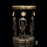 Taburete ceremonial, cultura Hemba, R.D. del Congo, s.XX