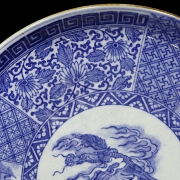 Plato de porcelana esmaltada 