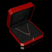 Gargantilla Cartier Love en oro rosa con diamante