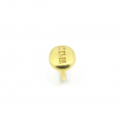 Anillo, tipo sello, de oro de 22k - 2