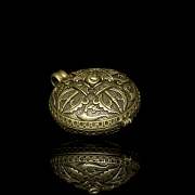 Pequeña caja de bronce, Tíbet, s.XIX-XX