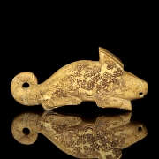 Carved jade figure ‘Mythical beast’, Zhou dynasty