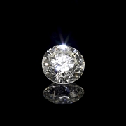 Diamante natural en talla brillante, 1.50 ct, certificado HRD