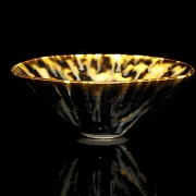 Stoneware bowl with ‘Hare skin’ glaze, Song style - 1