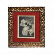 Anonymous ‘Lady with a dog’, 20th century