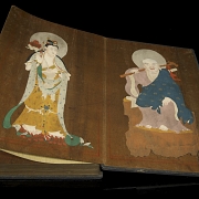 Álbum iluminado del sutra Bao Gang Jing, atr. Shi Weize, dinastía Tang