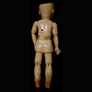 Muñeca de porcelana UNIS France, con sello