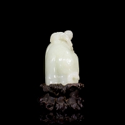 Figura de jade blanco de Hetian 