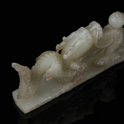 Figura de jade blanco