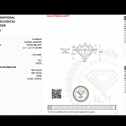 Diamante natural en talla brillante, 1.02 ct, certificado IGI