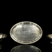 一套三件银器，20世纪