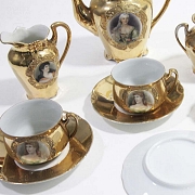 Juego de cafe dorado - 13