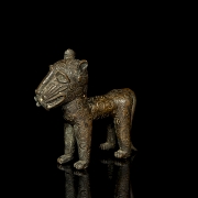 Leopardo de bronce de Benín, Nigeria. s.XIX