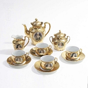 Juego de cafe dorado - 1