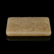 Placa de jade amarillo 